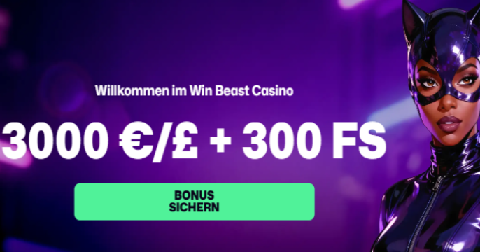 WinBeast Casino Willkommensbonus fĂŒr die Schweiz